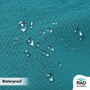 Achetez des rideaux d'extérieur imperméables de qualité supérieure en turquoise, au style côtier vibrant, pour les espaces extérieurs modernes - Product Image 6