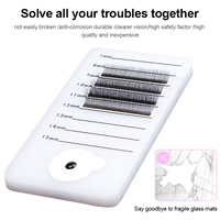 MASSA Portable Acrylique Cils Échelle Plateau Titulaire Carré Beauté Outil Tableau D'affichage pour Salon Lash Tile