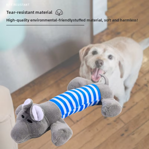 <span class=keywords><strong>Ipet</strong></span> Juguete de Peluche Ecológico Clásico para Perros, con Sonido, para Descompresión y Mordida, con Diseño de Patito, Cerdito y Elefante Bordados de Dibujos Animados - Product Image 3