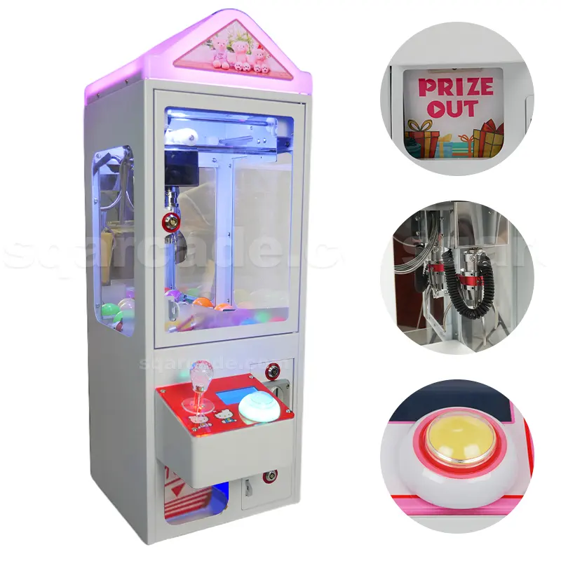 Pluche Speelgoed Voor Super Kleine Kraan Klauw Machine Dubbel Met Bill Acceptor Prijzen Sunmo Kaartlezer Voor Kinderen Mini Klauw Machine