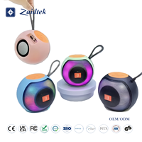 Altavoz Inalámbrico Portátil con LED RGB de Colores, Resistente al Agua IPX5 5.3, Regalo Creativo para Exteriores, Pequeño y con Sonido de Alta Calidad, Suministro Directo de Fábrica