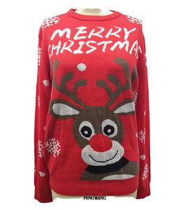 <span class=keywords><strong>Pull</strong></span> cardigan long en maille pour <span class=keywords><strong>femme</strong></span>, style doux, en polyester/coton épais, avec logo imprimé sur le devant, idéal pour l'hiver et Noël - Product Image 1