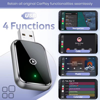 Nouvel adaptateur sans fil JCS MH348 portable 2-en-1 CarPlay & Android Auto Mini Box pour dongle USB/Type-C