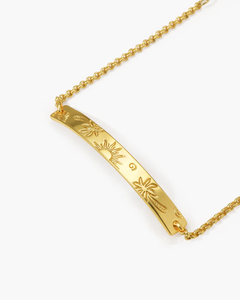 Inspire Jewelry - Brazalete de Acero Inoxidable con Barra <span class=keywords><strong>Palma</strong></span>, Grabado con <span class=keywords><strong>Palma</strong></span>, Sol, Luna y Estrella, Cadena con Barra, Joyería Floral Tropical Delicada - Product Image 3