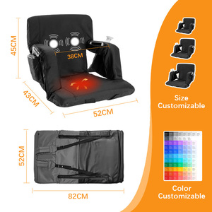 Einstellbare faltbare beheizte Sitze mit drei Gängen bewegliche Stühle für Fußball-<span class=keywords><strong>Massage</strong></span> Stadion Sport- und Unterhaltungsprodukte - Product Image 6