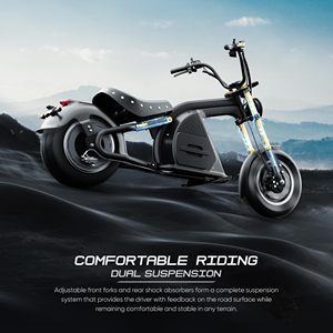 มอเตอร์ไซค์ UNIEBIKE 4000W 50MPH สำหรับผู้ใหญ่ แบตเตอรี่ลิเธียม 72V 35Ah ชาร์จเร็ว 3 ชั่วโมง ระยะทาง 70 ไมล์ สำหรับขับขี่บนถนน - Product Image 6