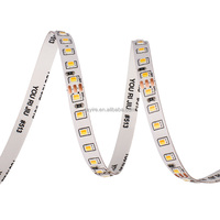 Bande LED CCT 2835 2-en-1 24V 8mm 120 LED/m, éclairage en bande LED à température de couleur 2700K-6500K, double lumière blanche