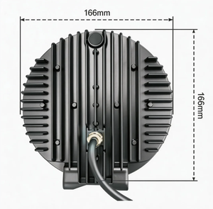Projecteur LED laser 7 pouces tout-terrain 4x4, phare rond pour camion, SUV, véhicules, clignotant ambre, 12V 24V, lampes auxiliaires - Product Image 5