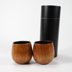 Tazas de Té de Madera del Fabricante, Personalizables, Hechas a Mano al por Mayor, Estilo Retro, Multifuncionales, Interior Carbonizado, Duraderas - Product Image 6