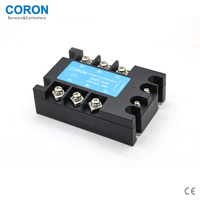 Relais statique triphasé CORON GGC SSR 24-480VAC 10A 25A 40A 60A 80A 100A 120A 150A avec un couvercle de sécurité