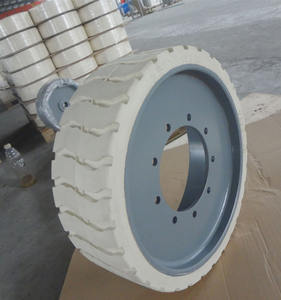 Pneus de borracha sólida 22x7x17 3/4 para Genie plataforma aérea elevadores de tesoura 94908 94909 36553 56454 Z30 Z34 - Product Image 5