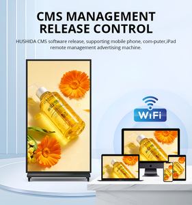 HUSHIDA 75 86-Zoll-Touchscreen-Monitor vertikale LCD-Panel-Ständer Werbung Display-Maschine Full HD großen Werbe bildschirm - Product Image 4