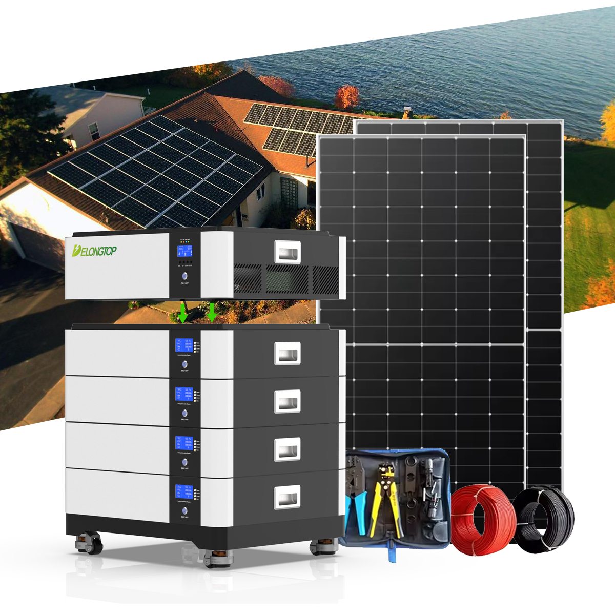All in One Battery Solar System 5kva 10kva Inverter 48V 200AH 10KWH 20KWH 30KWH 40KW 50KW Lifepo4 Lithium Energy Storage Battery · image 3
