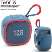 Nouvelle Arrivée TG659 Enceinte Portable Sans Fil Mini avec Prise en Charge Carte TF, Boîte Sonore Subwoofer pour Extérieur et Maison, Idéale comme Cadeau