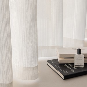 <span class=keywords><strong>Rideau</strong></span> moderne en tissu de gaze de lin translucide occultant ignifuge blanc beige crocheté pour la maison salon - Product Image 3