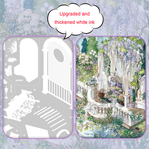 Pegatinas 3D de Paisajes Impermeables PET Tenghua Ting Lanhuaxi al por Mayor, Juguetes Hechos a Mano para Aliviar el Estrés, Regalos Promocionales UV - Product Image 3