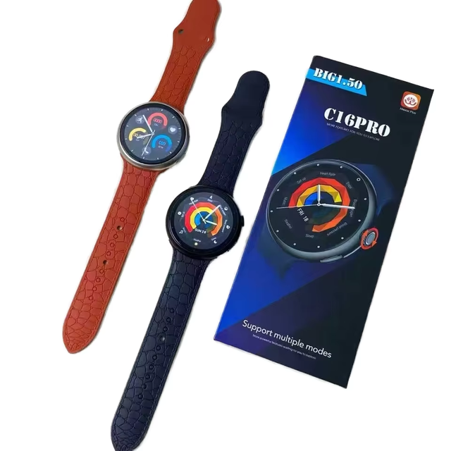 C16 Pro Business Coin Fashionable Sports Smart Watch with GPS & Heart Rate Monitor Waterproof for Android and IOS