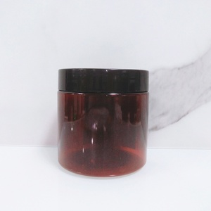 Empty 50 100 200 300 500 Ml Frosted <b>Plastic</b> Pet Cosmetic Hair Gel Cream Body Butter Scrub Container Black Cosmetic <b>Jars</b> - Product Image 3