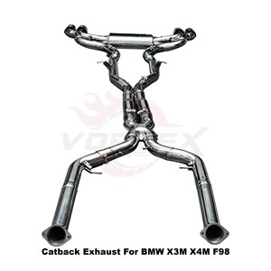 Échappement Catback en Acier Inoxydable Vortex Performance pour BMW X3M X4M F98 2019-2024 avec Valve Électronique et Silencieux Tuning - Product Image 6