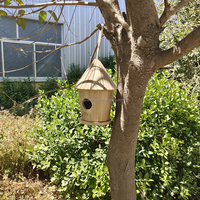 Usine Discount Suspendu Jardin Décoratif Cage À Oiseaux Conception Petites Cages Bois Oiseaux Maisons Pour Oiseaux