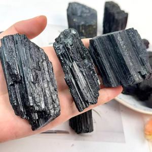 Nhà Máy Giá Loose Đá Quý Năng Lượng Đá Khác Pha Lê Thủ Công Mỹ Nghệ Nguyên Đen <span class=keywords><strong>Tourmaline</strong></span> Cho Trang Trí Nội Thất - Product Image 1