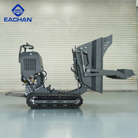 Kostenloser Versand Kleiner Raupen kipper All Terrain Yard Work Dumper Truck Voll hydraulischer Mini Crawler Dumper mit EPA-Motor