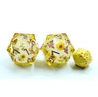 Papillon 33mm géant personnalisé D20 dés simples 20 faces dés 20 faces en vrac résine pour jeux de rôle