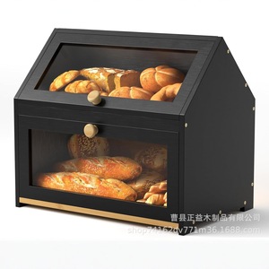 <b>Bamboo</b> Bread Storage Box 10L-20L Airtight Rectangle Household Food <b>Container</b> - Product Image 2