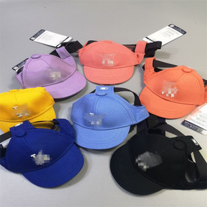 Luxo cão produtos <span class=keywords><strong>pet</strong></span> acessórios <span class=keywords><strong>pet</strong></span> chapéu verão lona <span class=keywords><strong>pet</strong></span> baseball <span class=keywords><strong>cap</strong></span> com orelha buracos - Product Image 6