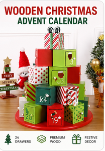 Stackable Tree Shaped Christmas Advent Calendar <b>Box</b> Rigid Cardboard <b>Empty</b> Mystery Blind <b>Box</b> <b>for</b> Surprise Holiday <b>Gift</b> Wholesale - Product Image 3