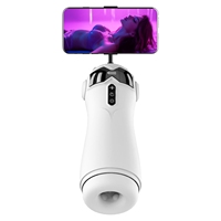 Masturbateur masculin intelligent OEM entièrement automatique avec aspiration, vibration, lecture vocale, Bluetooth, gaine vaginale et contrôle par application