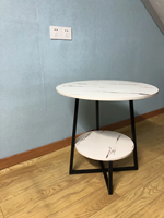 Hochwertiges Wohnzimmer Holz Nordic Modern Coffee Rundbett Sofa Beistell tisch Set für Zuhause