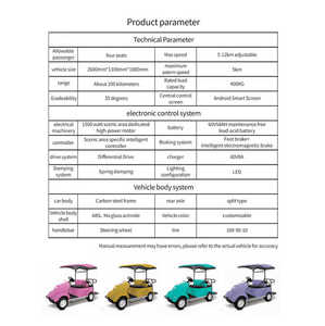 Open-Design Dolphin No.1 Tricycle Intelligent Braking 4 <b>Passengers</b> 30Km/h 90km Range 1000W Power 400kg Payload CE Intelligent B - Product Image 4