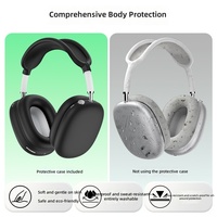 Étui de protection pour Airpods Max avec design transparent en TPU, anti-rayures, antichoc, protection complète