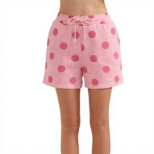 <b>Custom</b> Logo New Designer Fashion Women's Summer Eco-Friendly Streetwear <b>Boxer</b> Shorts Casual Mid-Rise Side Polka Dot Print 100% - Product Image 4
