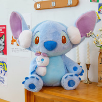 En gros, Poupée Stitch en peluche cousue d'hiver, Grande poupée en tissu, Cadeau pour enfants, Décoration d'intérieur, Poupée d'activités