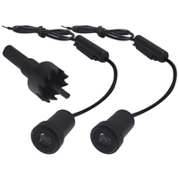 Lámpara Led de bienvenida de sombra fantasma para coche, proyector de logotipo láser de 12v, luz de bienvenida con enchufe y reproducción