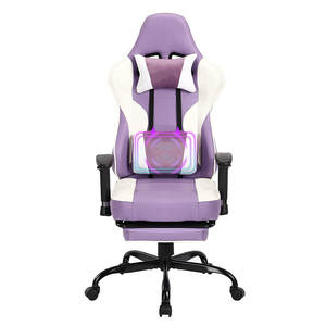 เก้าอี้เกมมิ่งคุณภาพสูง Anji รุ่น Executive Silla Gamer ออกแบบตามหลักสรีรศาสตร์ หุ้มหนัง ปรับหมุนได้ ปรับเอนได้ พร้อมที่พักเท้า - Product Image 5