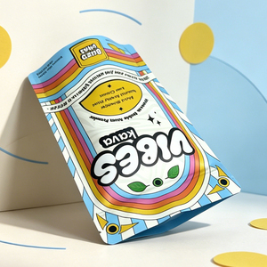 Custom Logo Matte High Barrier Resealable Snack Mylar Pouch Stand Up Zipper Herbal Powder Packaging Pouch - Product Image 5