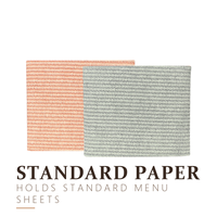 Porte-menu en cuir PU, vente en gros directe d'usine, pour restaurant, hôtel, café, format A4