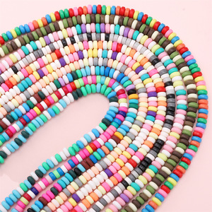 Wholesale 6*3mm Colorful Flat Round Polymer Clay Loose Beads for <b>DIY</b> Jewelry Making <b>Accessories</b> - Product Image 3