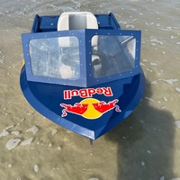 Petit bateau à réaction en aluminium, mini-bateau rapide, mini-karting électrique avec coque résistante à la corrosion
