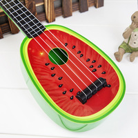 New Watermelon Fruit Kids Toy Guitar Kids Musical Instruments Educational Toys Mini Toddler Ukulele Guitar with 4 Strings