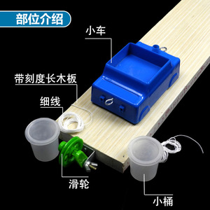 Two-Force Equilibrium Demonstration Apparatus for Investigating the Conditions of Two-Force Equilibrium; Graduated Wooden Board - Product Image 1