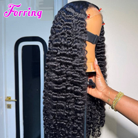 Wig Rambut Asli Manusia 13x6 HD Lace Front Pre Plucked Glueless, Wig Rambut Asli Manusia Burma Curly Lace Front, Wig Rambut Asli Manusia Virgin Lace Front