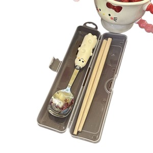 Cheese Spoon And Fork Set Stainless Steel Non Slip Cute Cartoon Design For Kids And Students Portable Cutlery - Product Image 5