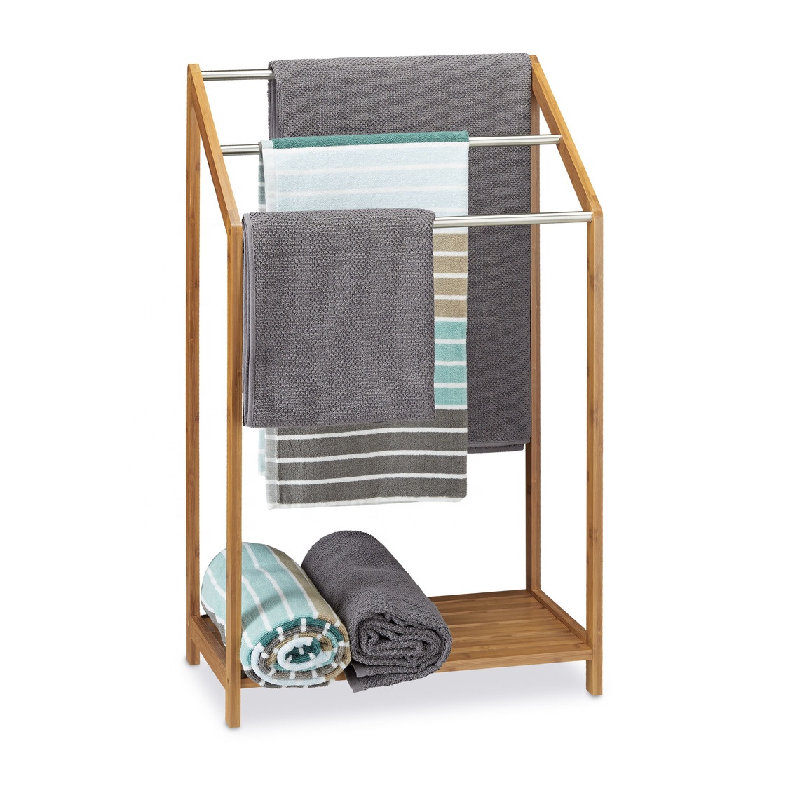 Natural and Sustainable Wholesale wooden towel rack stand Alibaba