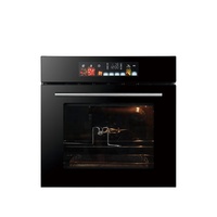 Four encastrable intelligent 70L à convection électrique avec ventilateur, facile à nettoyer, écran LED tactile, pour la cuisson en cuisine, OEM