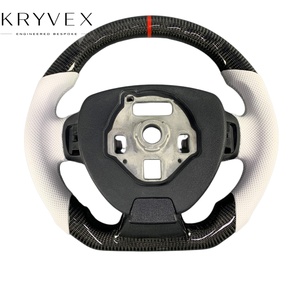 Volant personnalisé chauffant en fibre de carbone et cuir Kryvex Chevrolet <span class=keywords><strong>Camaro</strong></span> 2016-2023 avec affichage LED/indicateur de régime <span class=keywords><strong>SS</strong></span> 2SS ZL1 Coupé - Product Image 5