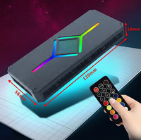 Ventilateurs de boîtier d'ordinateur de bureau Bajeal 9 ports 5V3Pin synchrones PWM 4pin RGB avec télécommande sans fil noir et blanc